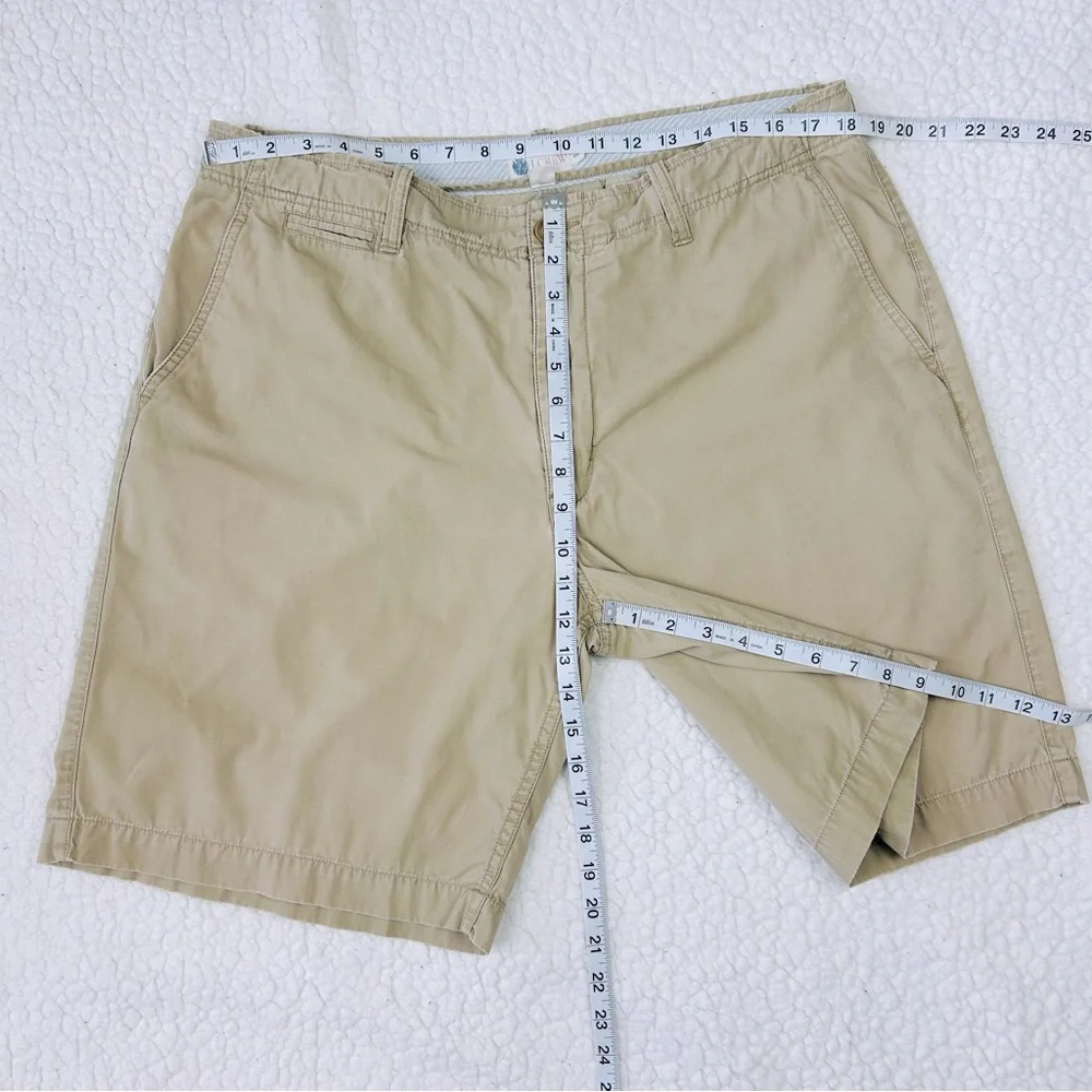 J.Crew Golf Shorts Men's Size 36W Khaki Tan Flat Front Chino 9